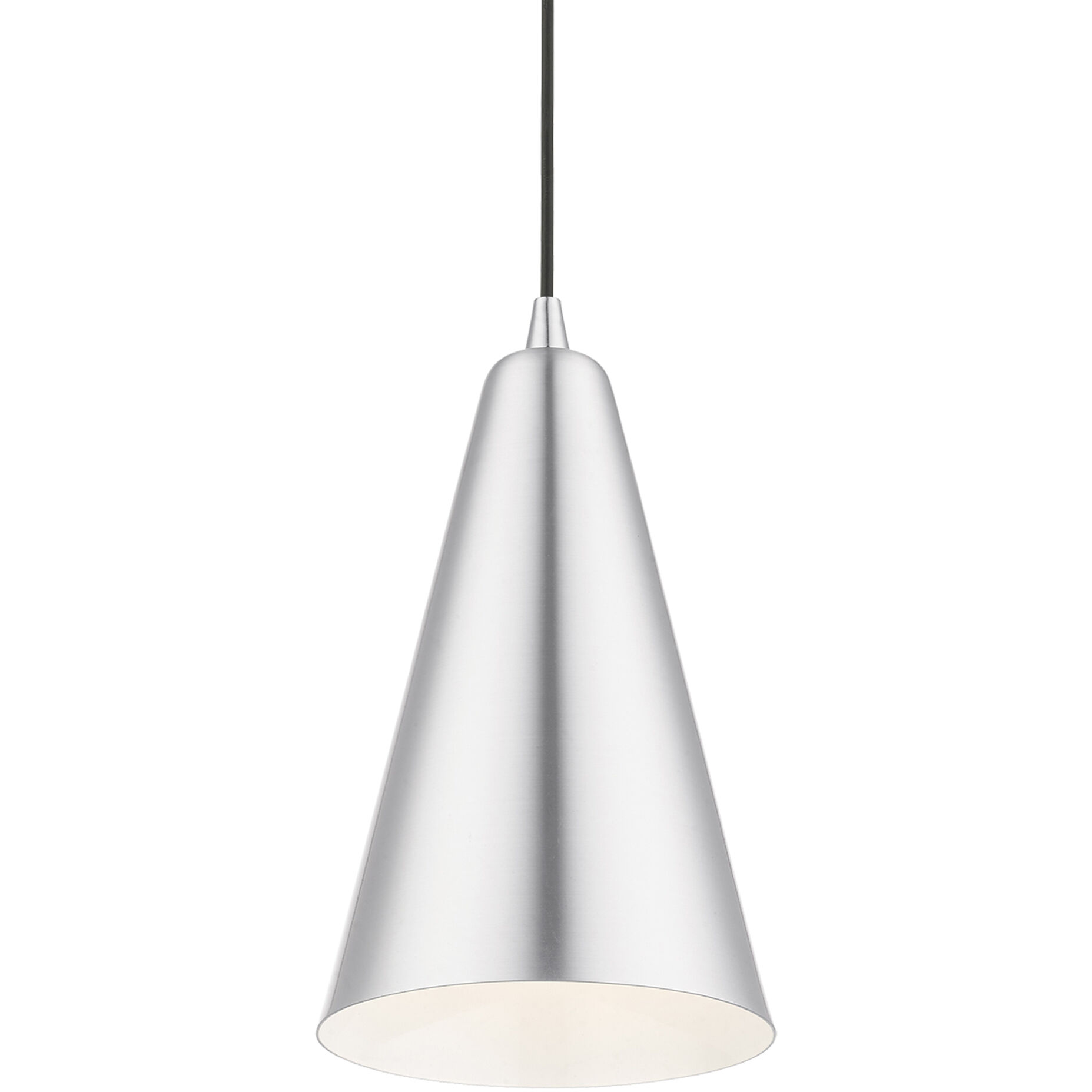 Dulce 1 Light 7 inch Brushed Aluminum with Polished Chrome Accents Mini Pendant Ceiling Light
