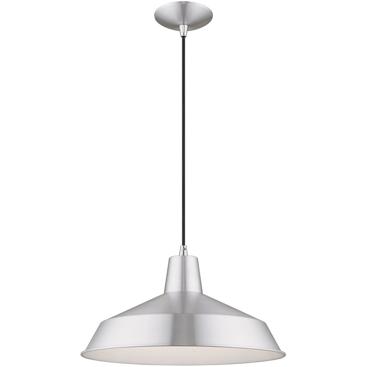 Allison 1 Light 16 inch Brushed Aluminum Mini Pendant Ceiling Light