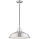 Allison 1 Light 16 inch Brushed Aluminum Mini Pendant Ceiling Light