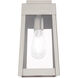 Oslo 1 Light 12 inch Brushed Nickel Outdoor Wall Lantern