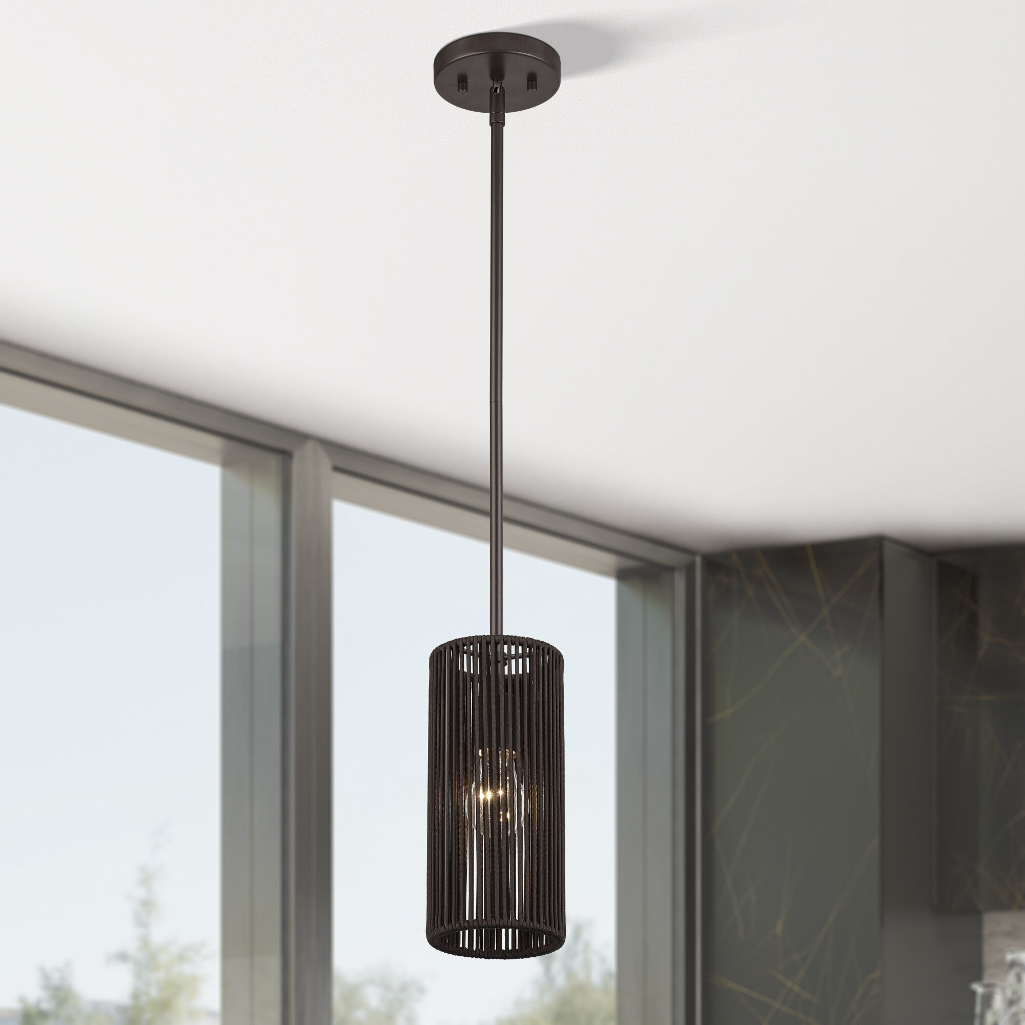 Acordia 1 Light 5.13 inch English Bronze Mini Pendant Ceiling Light