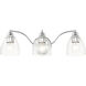 Montgomery 3 Light 23 inch Polished Chrome Vanity Sconce Wall Light