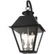 Mansfield 3 Light 22 inch Black Outdoor Wall Lantern
