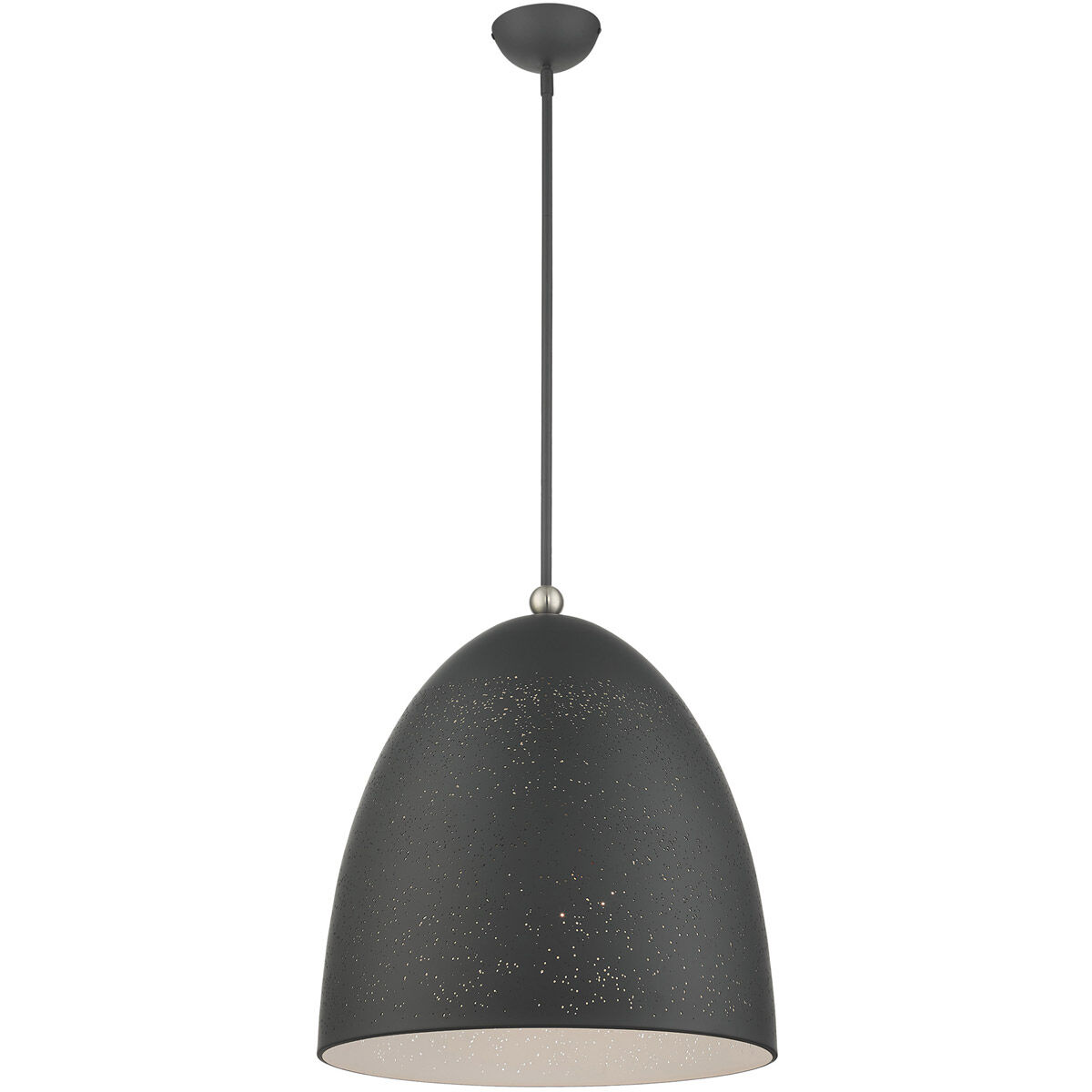 Arlington 3 Light 19 inch Scandinavian Gray with Brushed Nickel Accents Pendant Ceiling Light