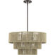 Acordia 6 Light 23 inch English Bronze Pendant Chandelier Ceiling Light