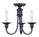 Cranford 3 Light 14 inch Olde Bronze Convertible Mini Chandelier/Ceiling Mount Ceiling Light