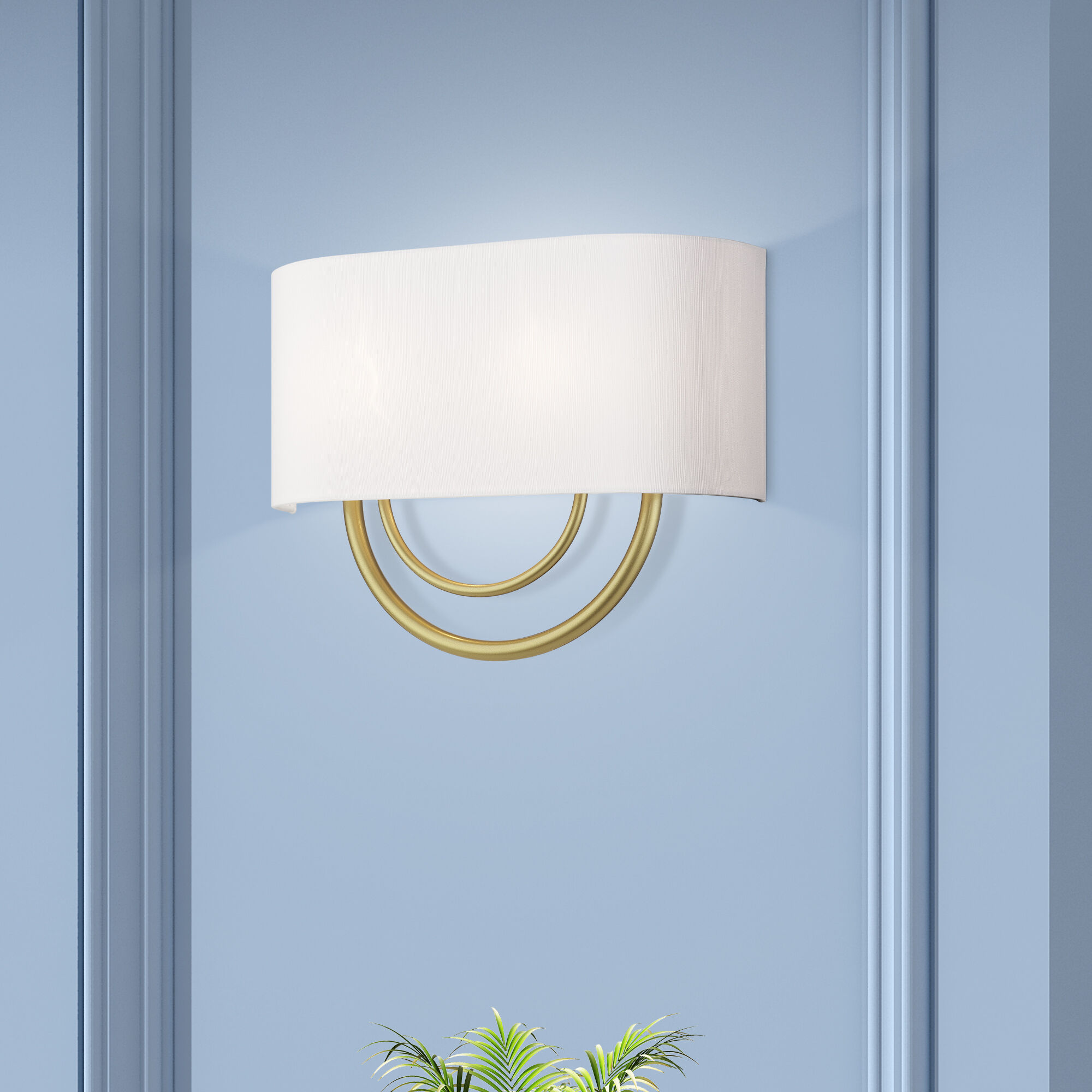 Stratton 2 Light 15 inch Soft Gold ADA Wall Sconce Wall Light