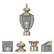 Outdoor Basics 1 Light 16.5 inch Antique Brass Outdoor Post Top Lantern