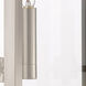 Nyack 3 Light 17.5 inch Brushed Nickel Outdoor Wall Lantern