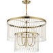 Elizabeth 5 Light 24 inch Antique Brass Pendant Chandelier Ceiling Light