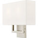 Pierson 2 Light 13 inch Brushed Nickel ADA ADA Wall Sconce Wall Light