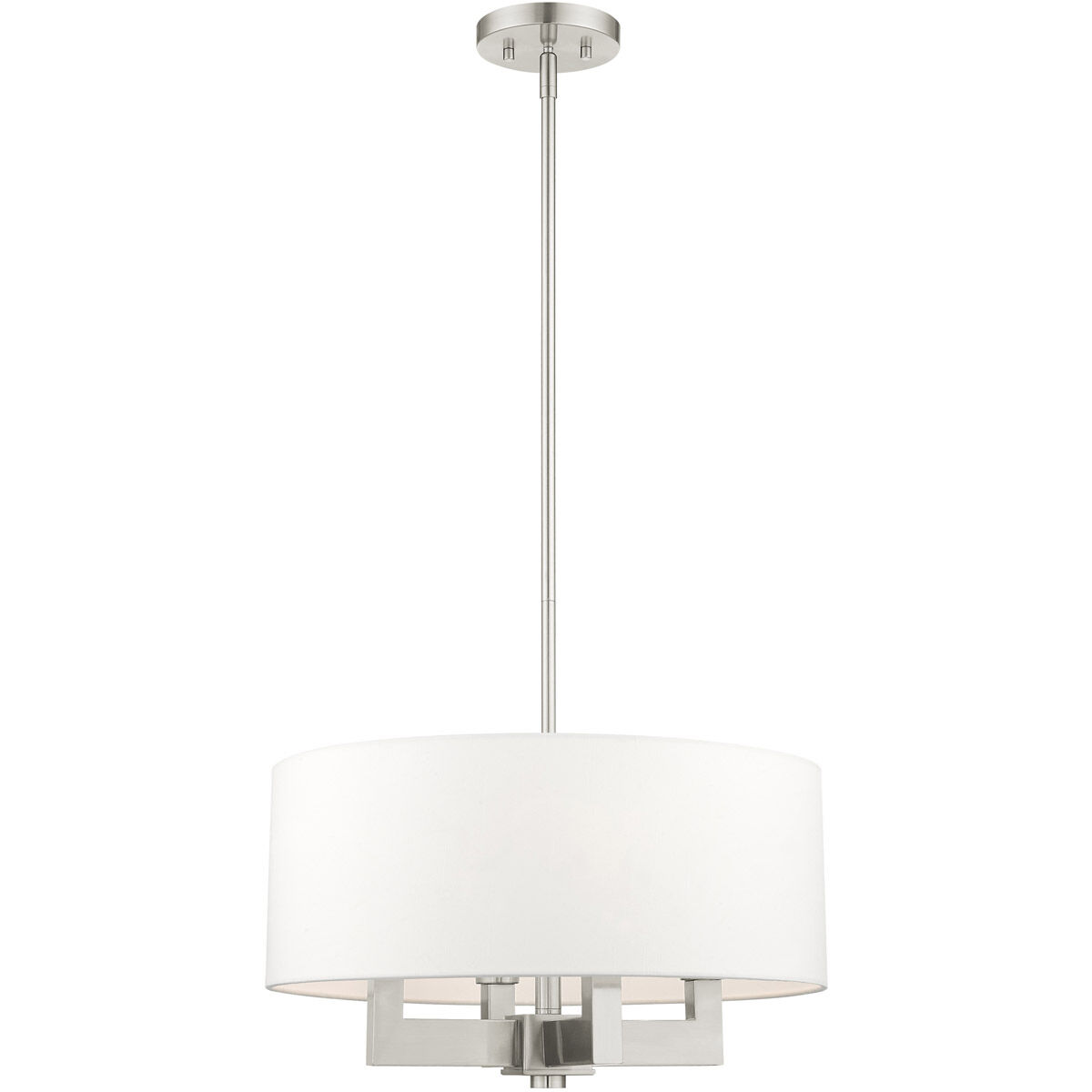 Cresthaven 4 Light 18 inch Brushed Nickel Chandelier Ceiling Light