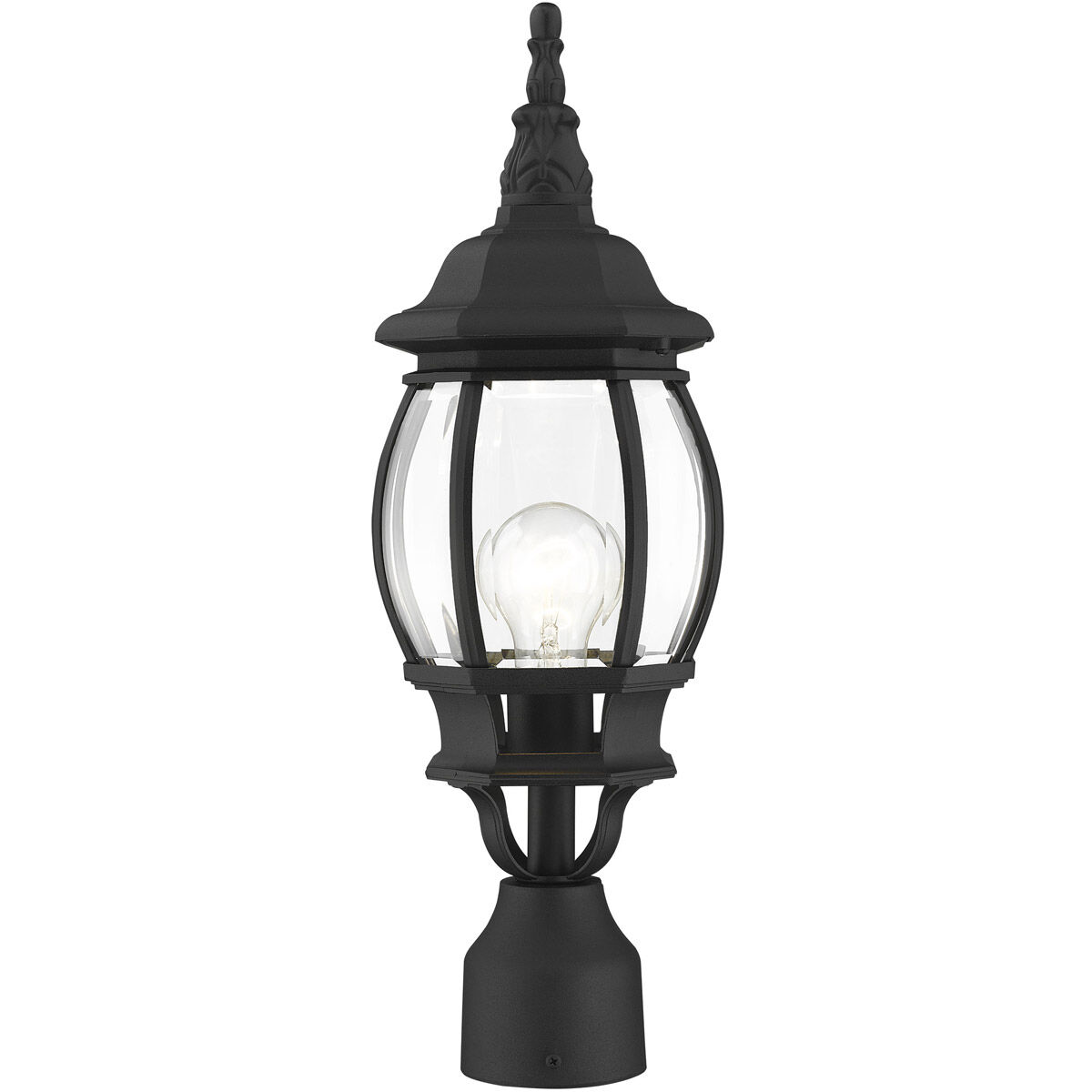 Frontenac 1 Light 19.5 inch Textured Black Outdoor Post Top Lantern