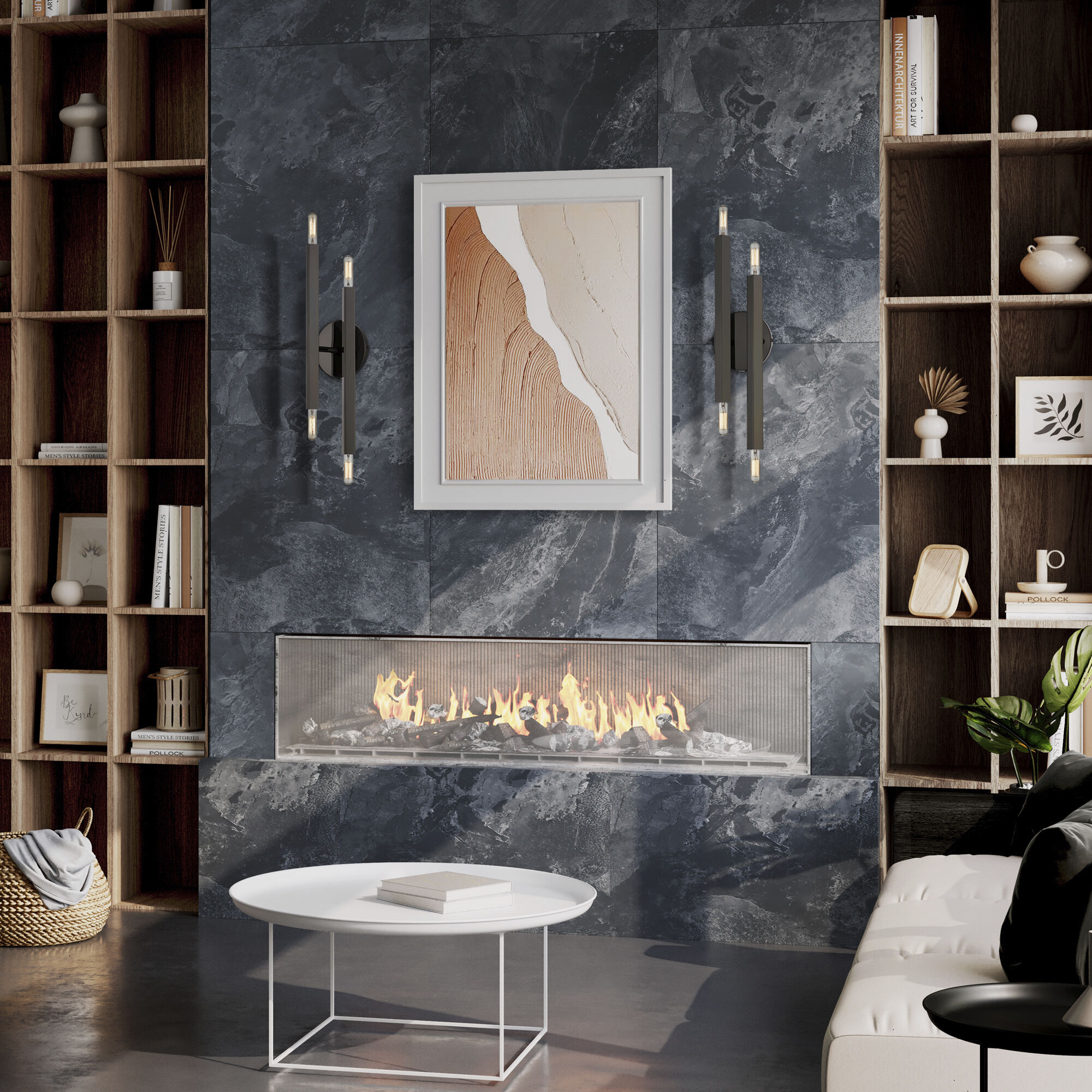 Monaco 4 Light 5.13 inch Black Chrome ADA Wall Sconce Wall Light