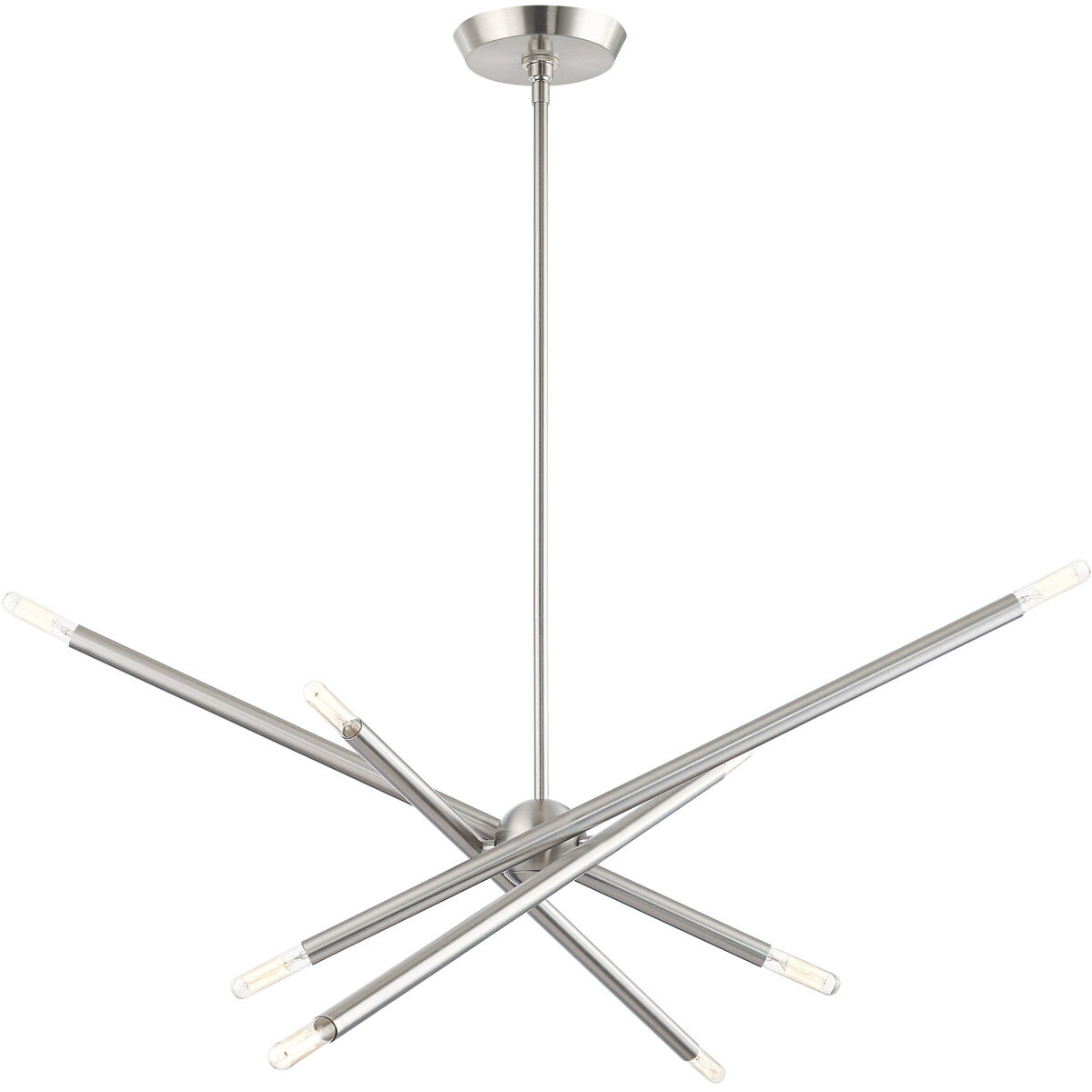 Soho 8 Light 12 inch Brushed Nickel Chandelier Ceiling Light