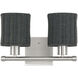 Weavington 2 Light 14 inch Brushed Nickel Vanity Wall Sconce Wall Light