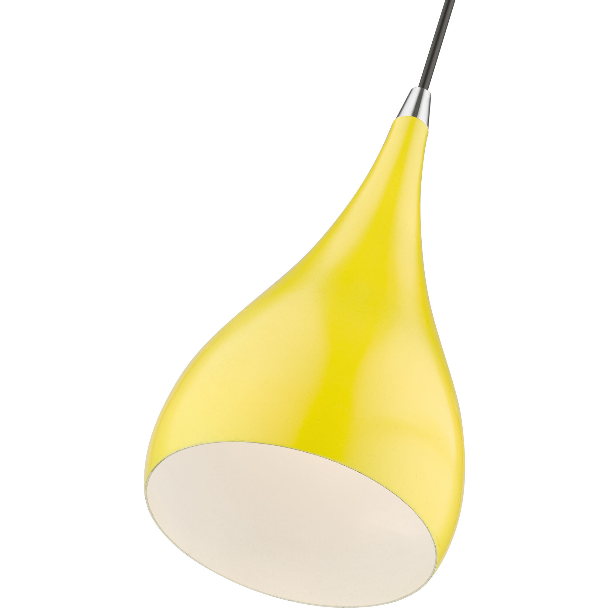 Amador 1 Light 6.25 inch Shiny Yellow with Polished Chrome Accents Mini Pendant Ceiling Light
