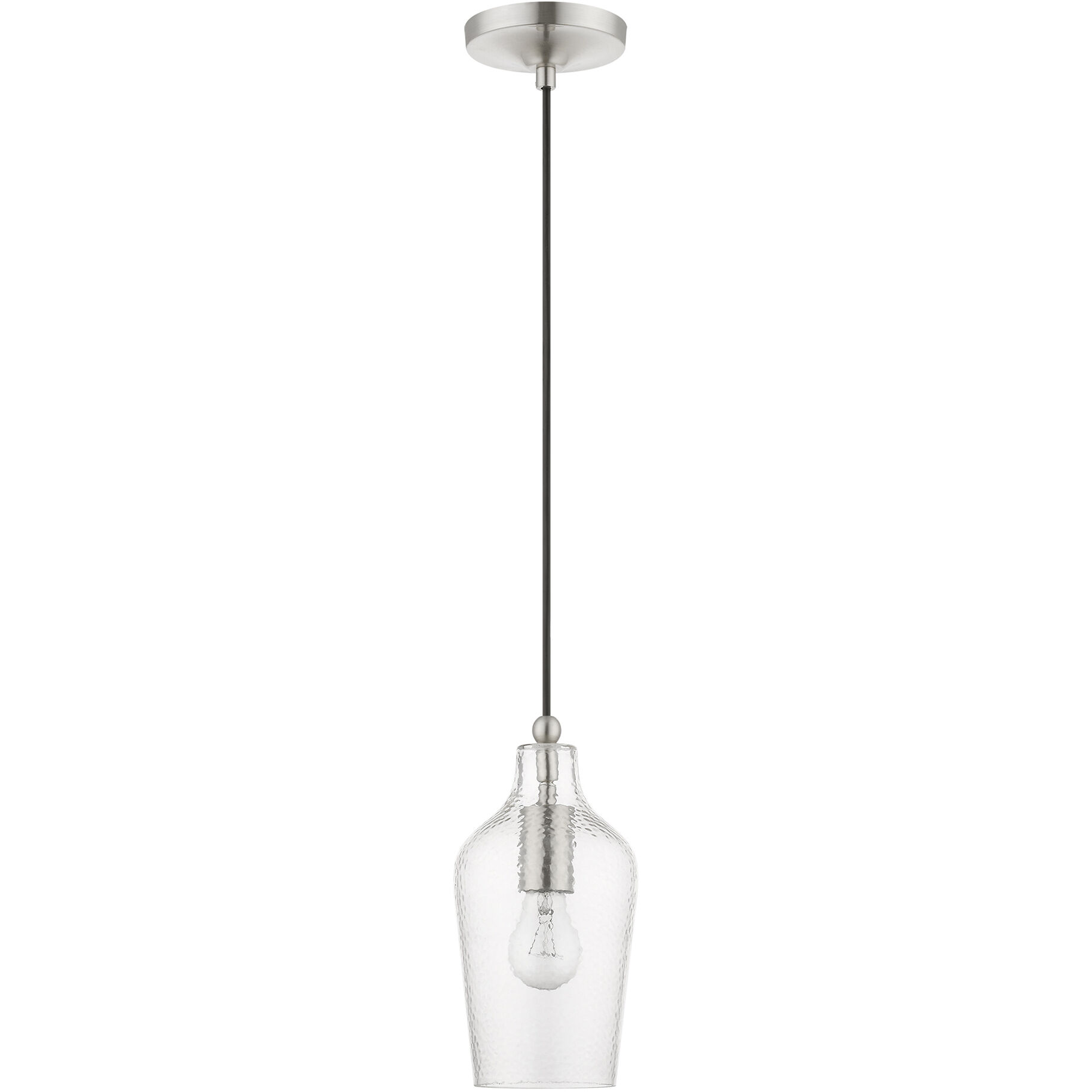 Avery 1 Light 5 inch Brushed Nickel Mini Pendant Ceiling Light