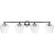 Willow 4 Light 35.5 inch Polished Chrome Vanity Sconce Wall Light
