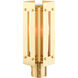 Utrecht 1 Light 16 inch Satin Brass Outdoor Post Top Lantern