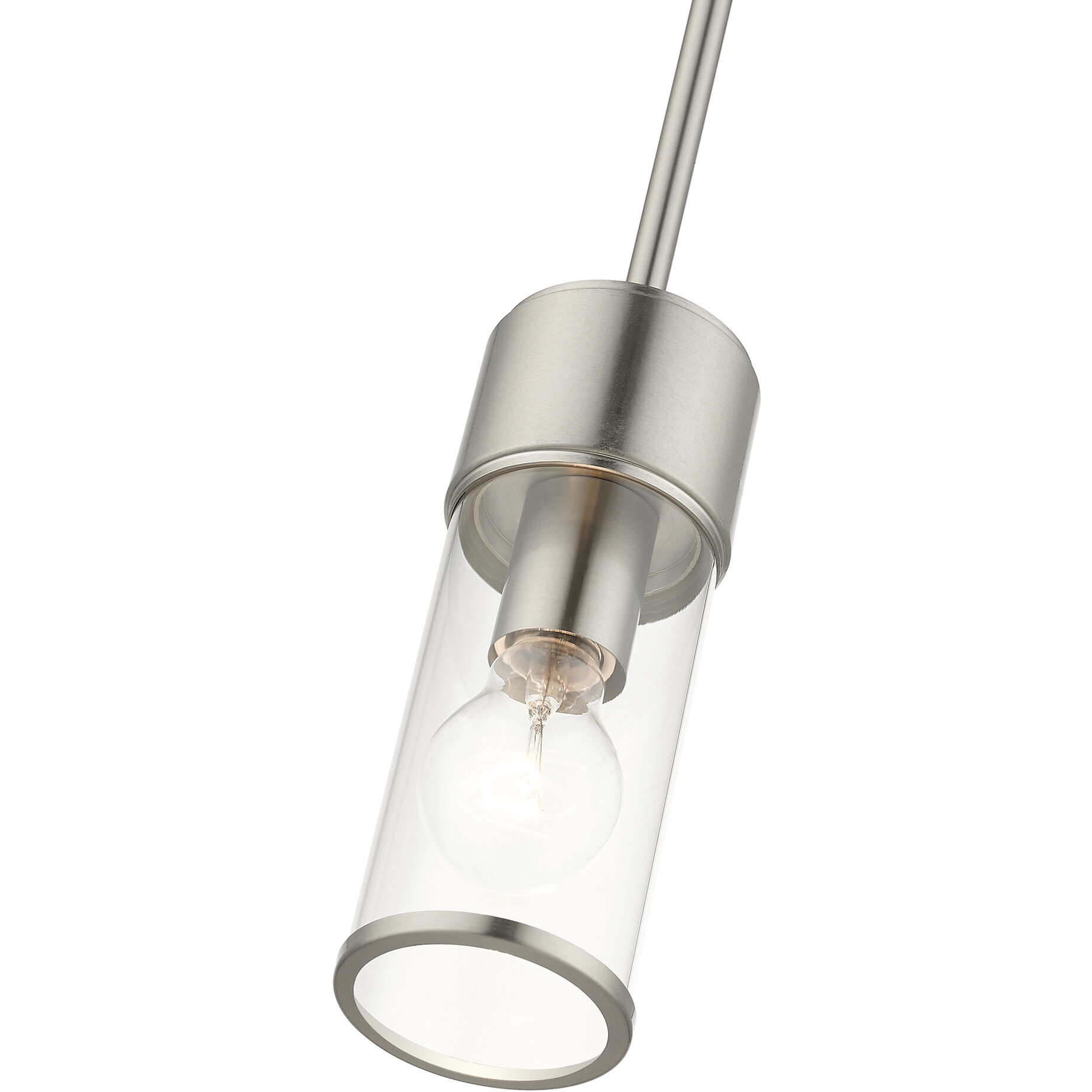 Quincy 1 Light 4.75 inch Brushed Nickel Mini Pendant Ceiling Light