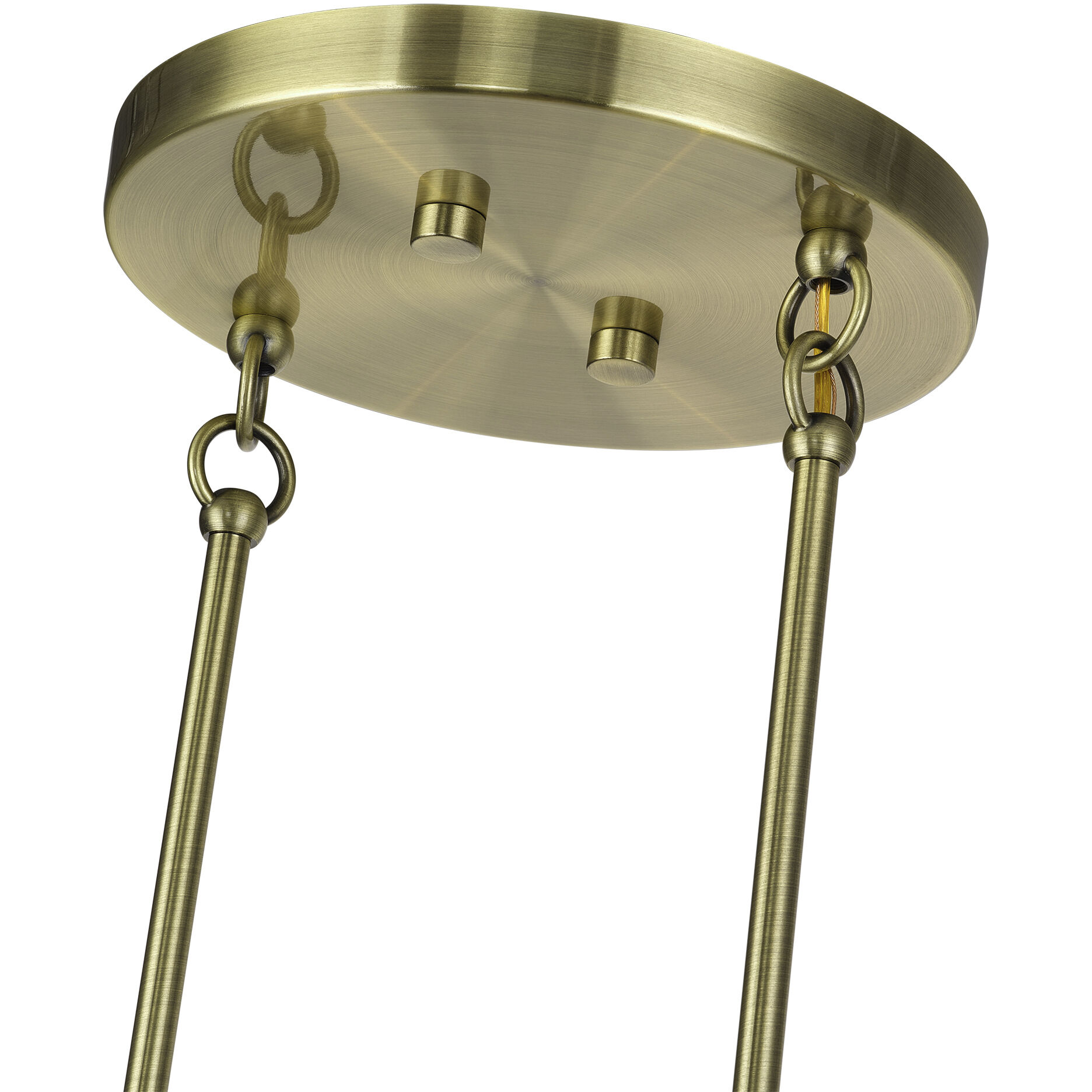 Manorwood 3 Light 48 inch Antique Brass Linear Chandelier Ceiling Light, Extra Large