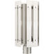 Utrecht 1 Light 20 inch Brushed Nickel Accents Outdoor Post Top Lantern