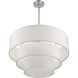 Manorwood 5 Light 28 inch Brushed Nickel Pendant Chandelier Ceiling Light