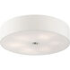 Meridian 6 Light 30 inch Brushed Nickel Semi Flush Ceiling Light