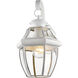 Monterey 1 Light 13 inch White Outdoor Wall Lantern