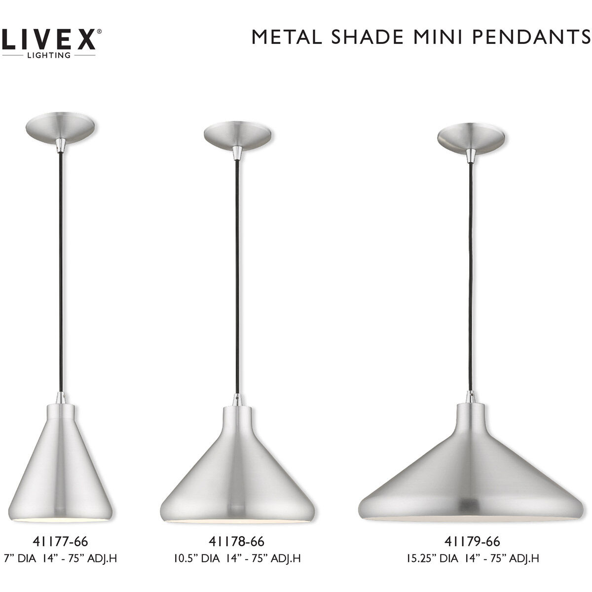 Allison 1 Light 7 inch Brushed Aluminum Mini Pendant Ceiling Light