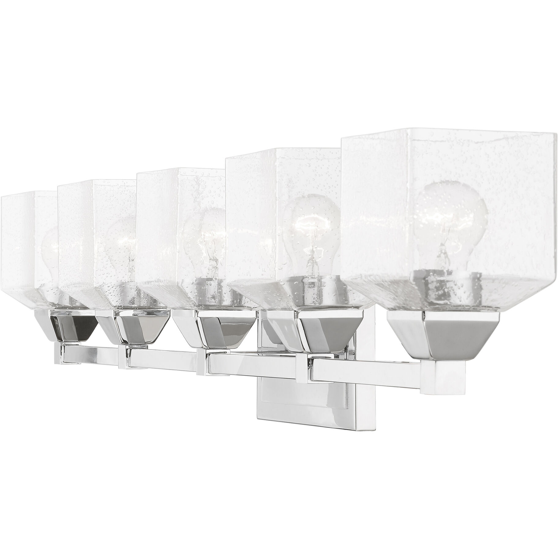 Aragon 5 Light 42 inch Polished Chrome Vanity Sconce Wall Light