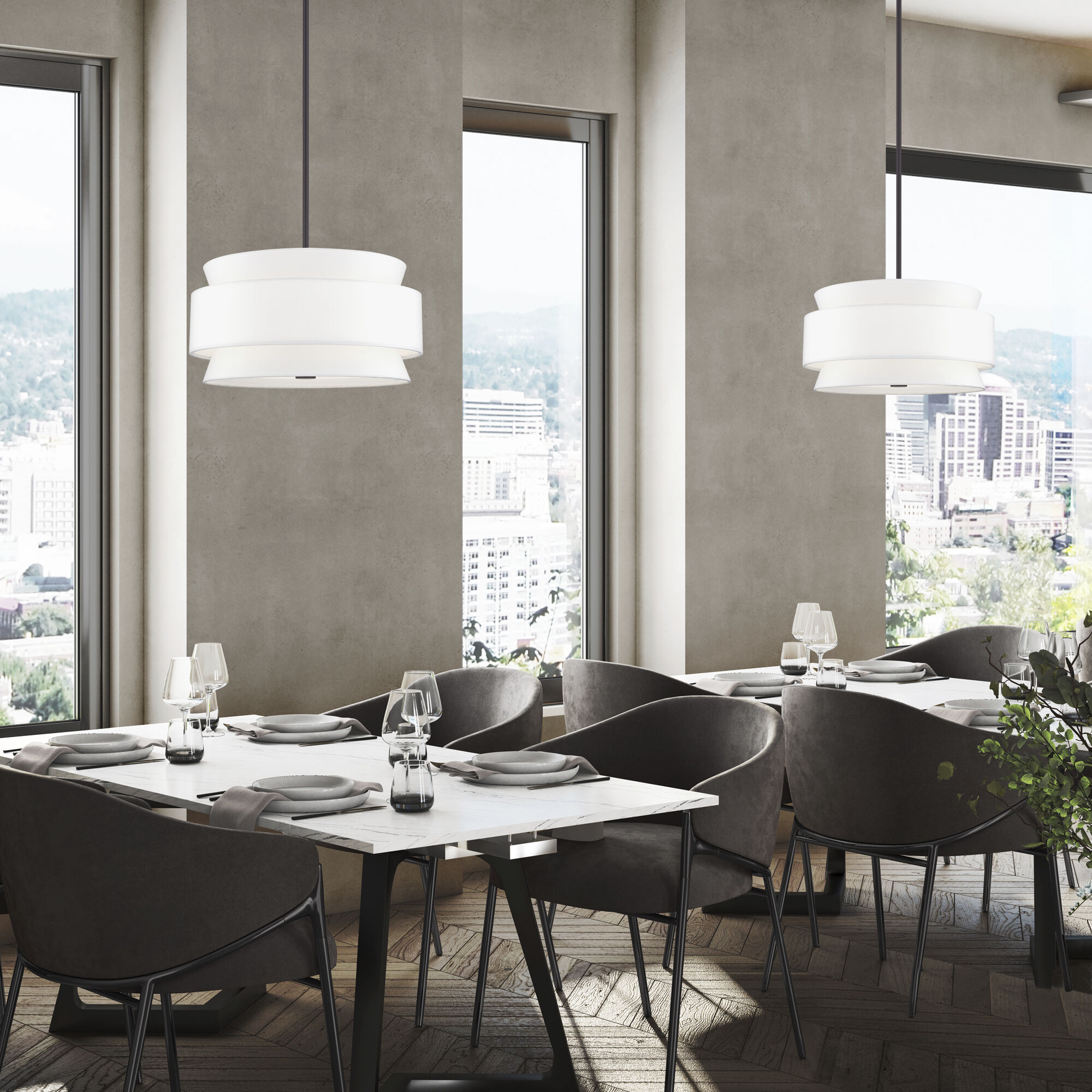 Fontana 4 Light 18 inch Bronze Pendant Chandelier Ceiling Light