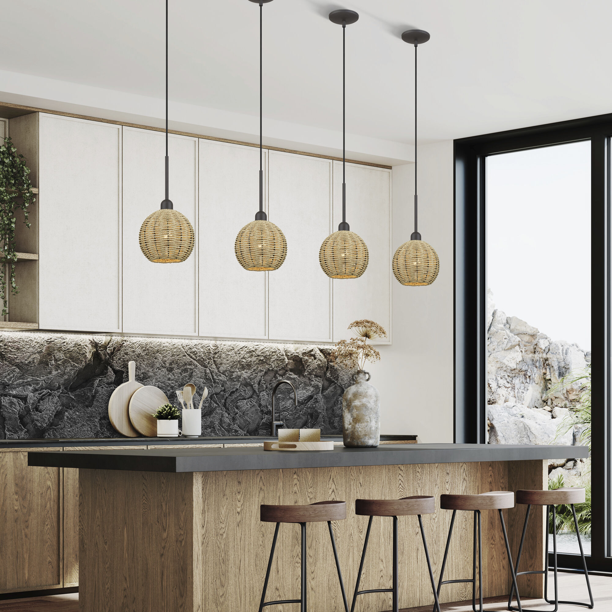 Summervine 1 Light 8 inch Bronze Pendant Ceiling Light, Mini Globe