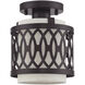 Vistaview 1 Light 7.25 inch English Bronze Semi-Flush Ceiling Light