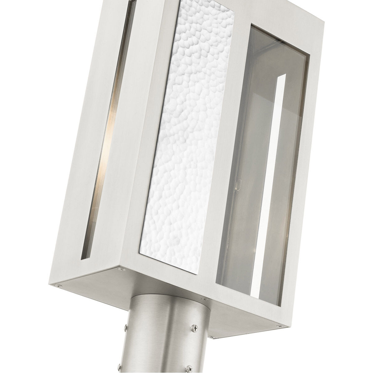 Lafayette 1 Light 17 inch Brushed Nickel Outdoor Post Top Lantern