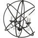 Aria 5 Light 24 inch Black Chandelier Ceiling Light