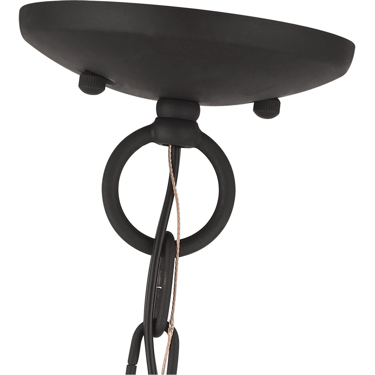 Aria 5 Light 23.5 inch Black Chandelier Ceiling Light