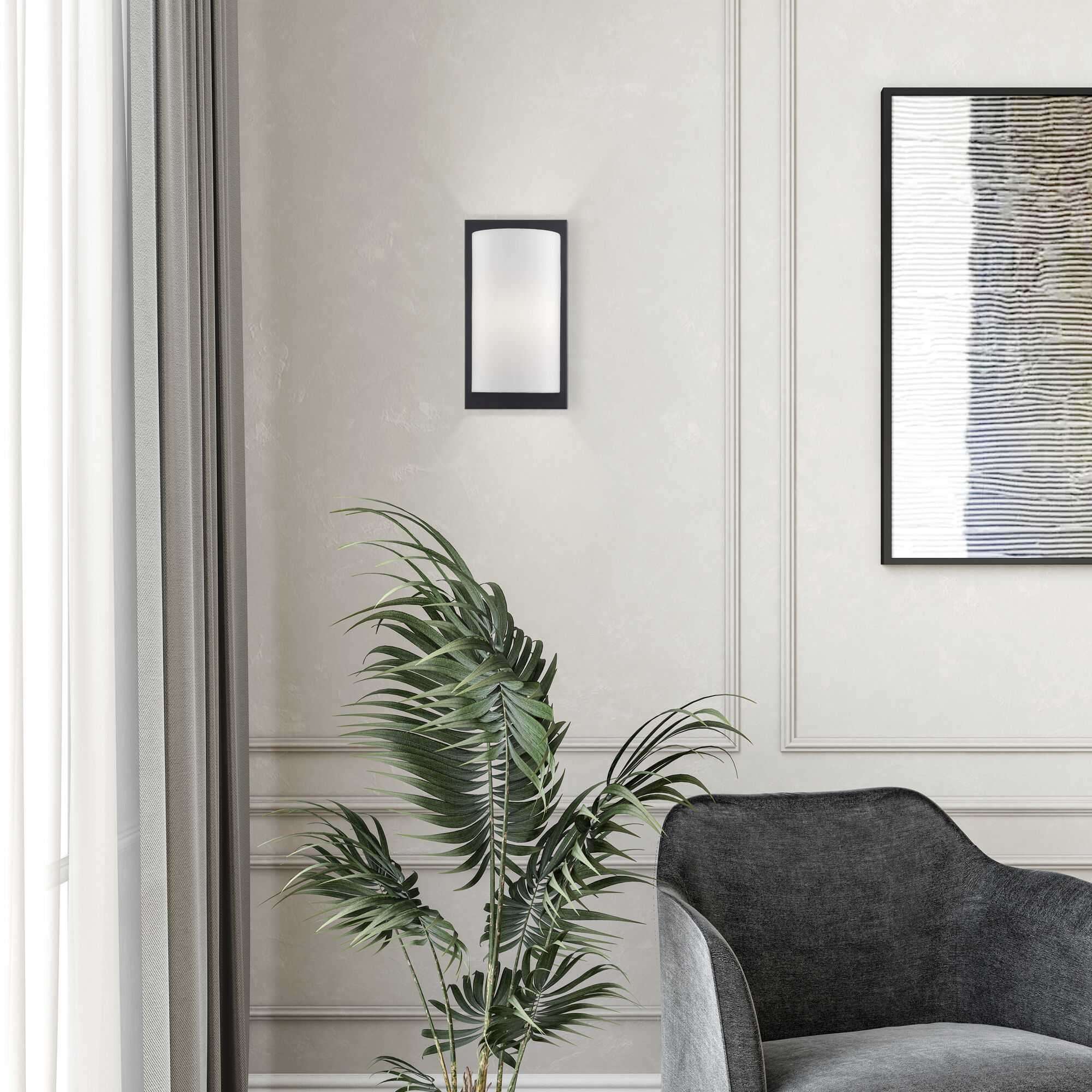 Brenton 1 Light 6 inch Black ADA Wall Sconce Wall Light