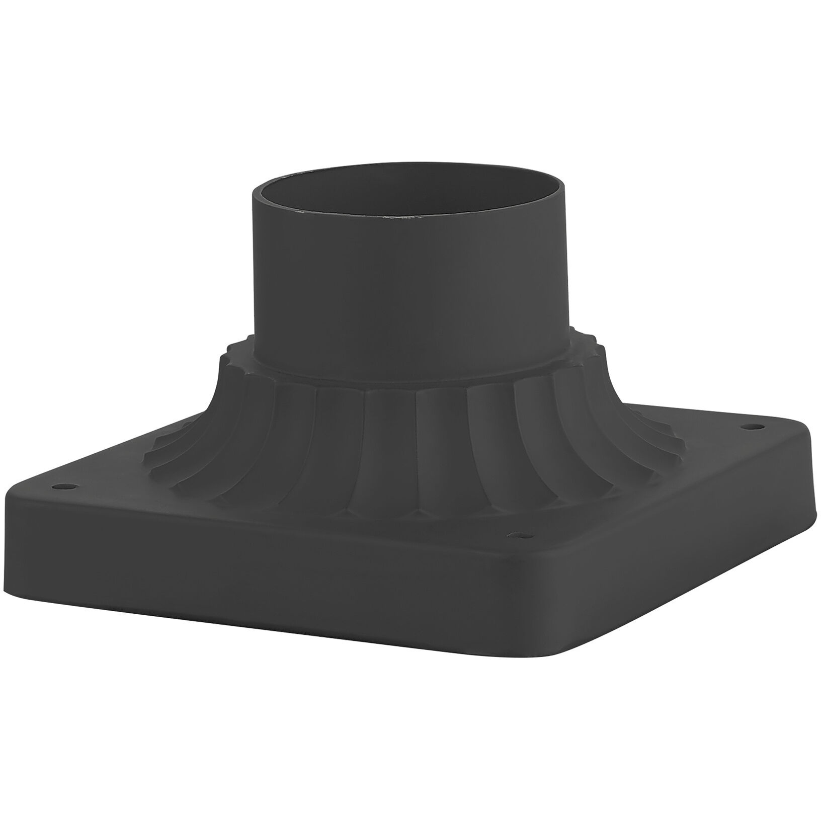 Allison 6 inch Textured Black Outdoor Pier Mount Adapter