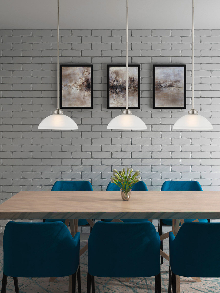 Somerset 1 Light 11 inch Brushed Nickel Pendant Ceiling Light 