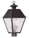 Mansfield 3 Light 20 inch Bronze Outdoor Post Top Lantern
