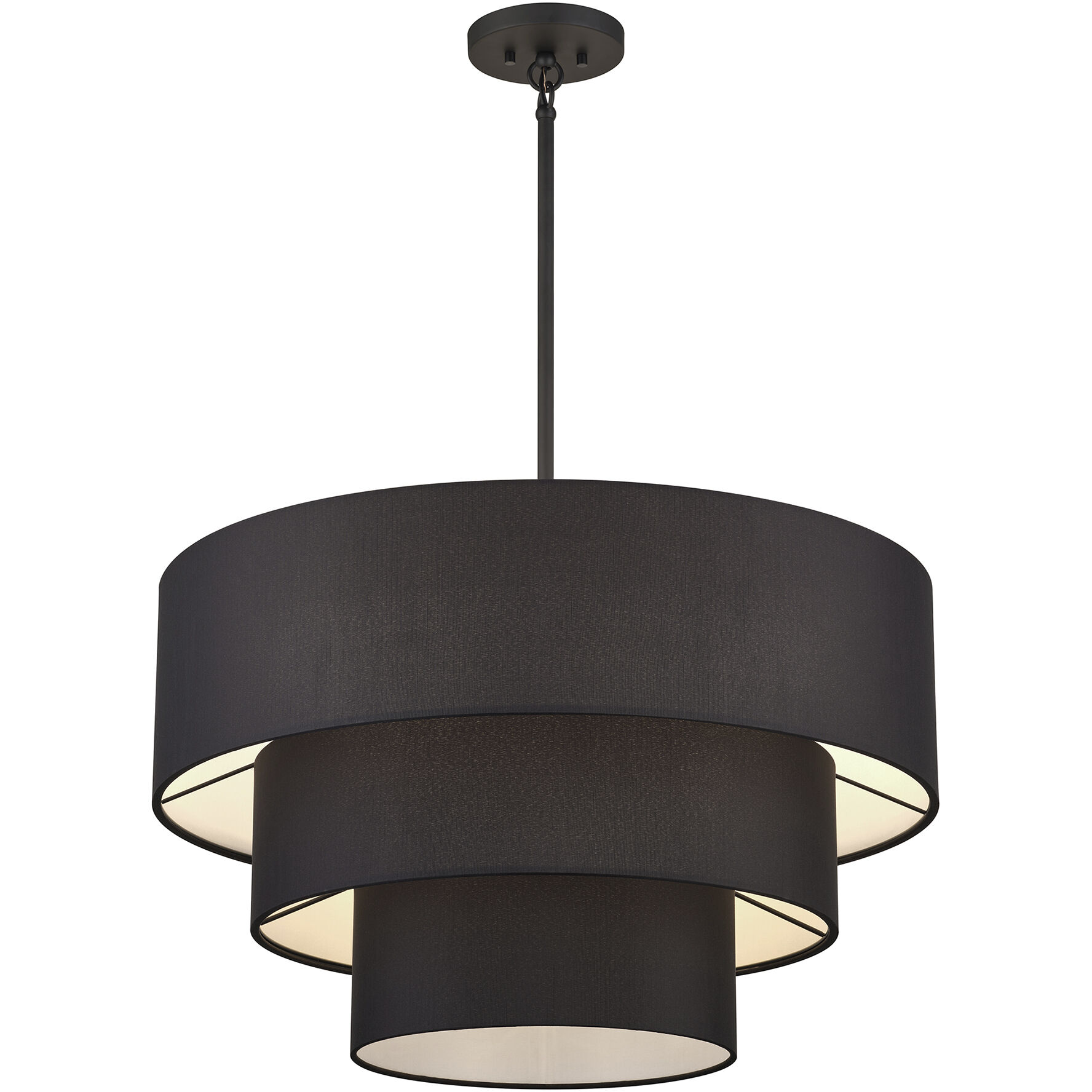 Bainbridge 5 Light 28 inch Black Pendant Chandelier Ceiling Light, Medium