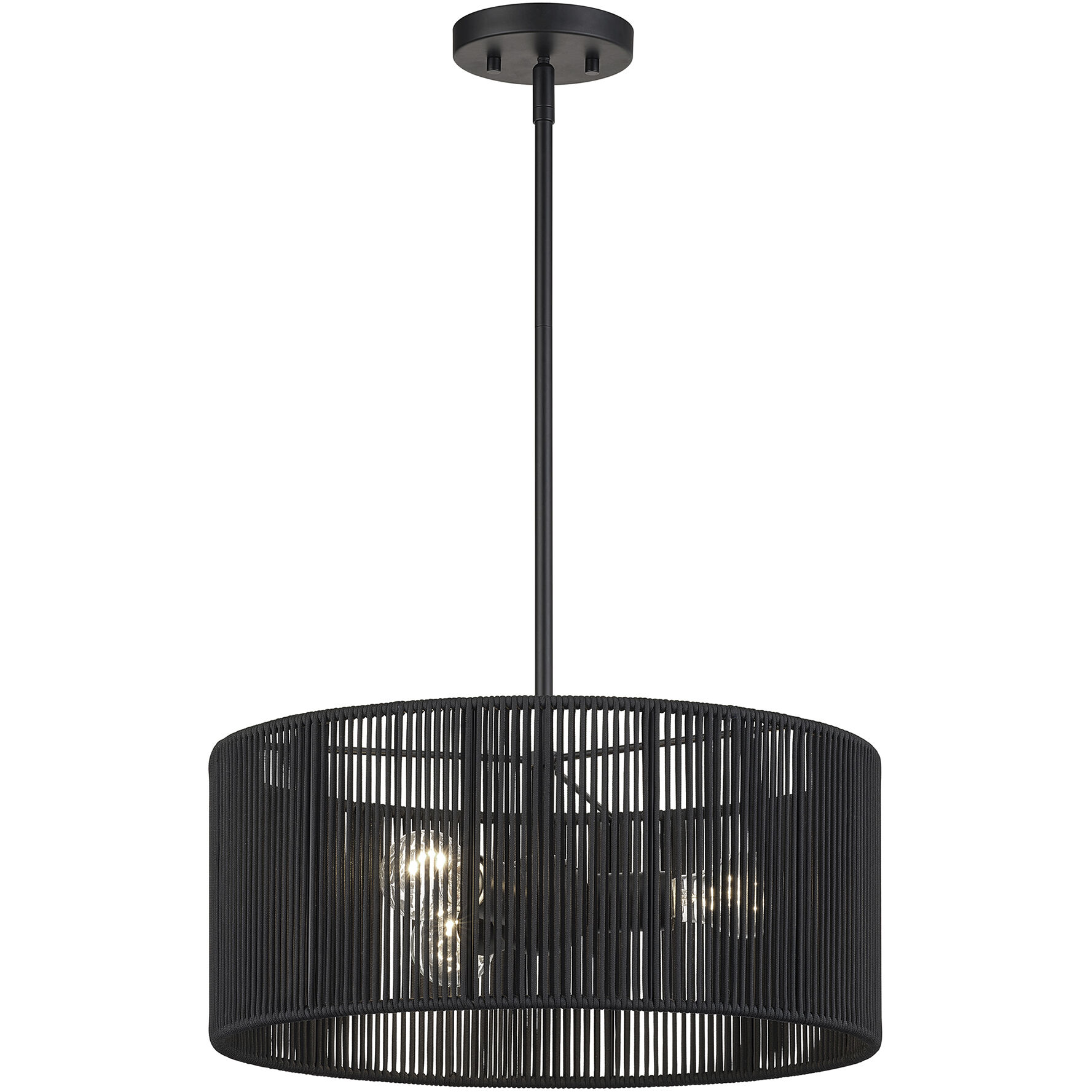 Acordia 3 Light 18 inch Black Pendant Chandelier Ceiling Light