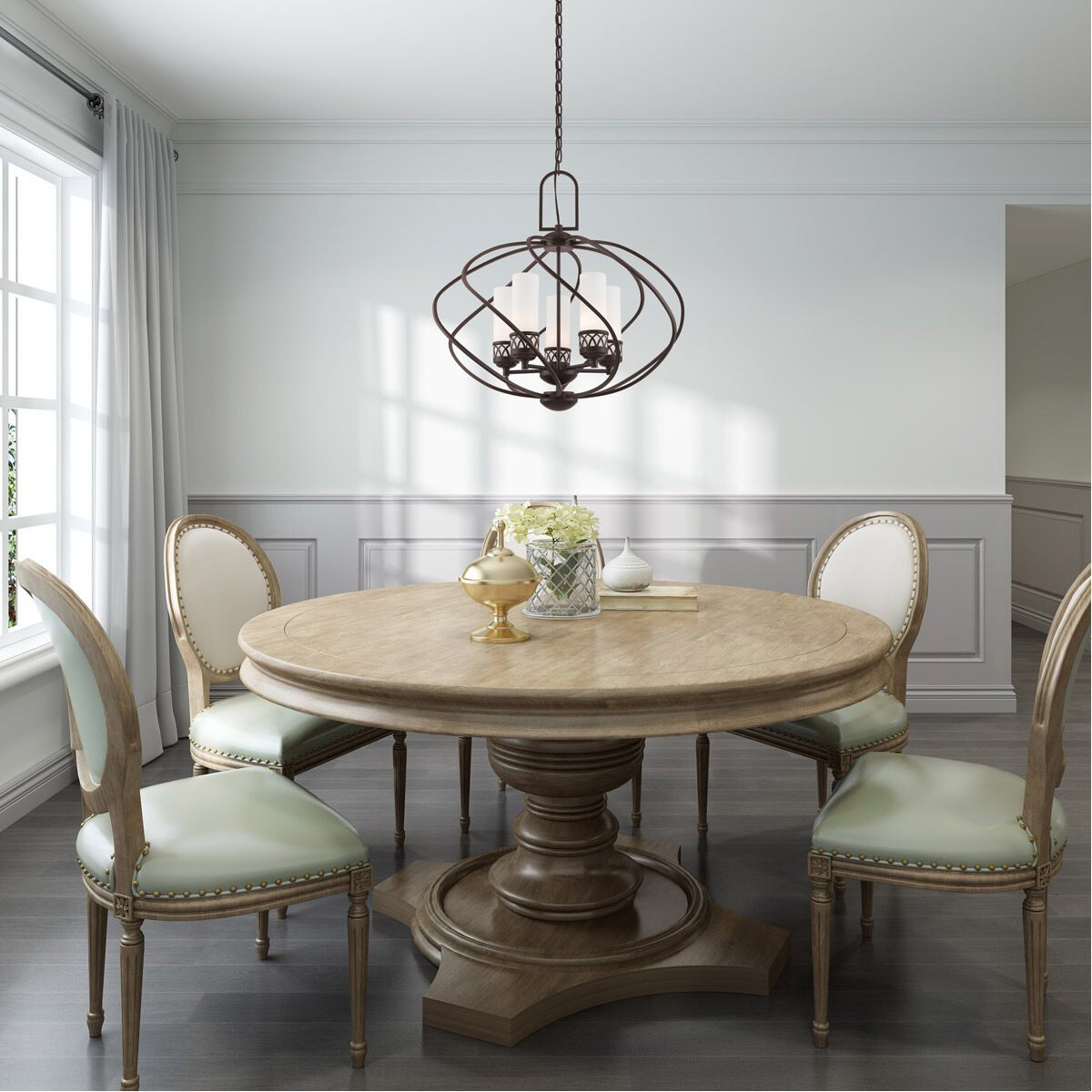 Westfield 5 Light 26 inch Olde Bronze Chandelier Ceiling Light