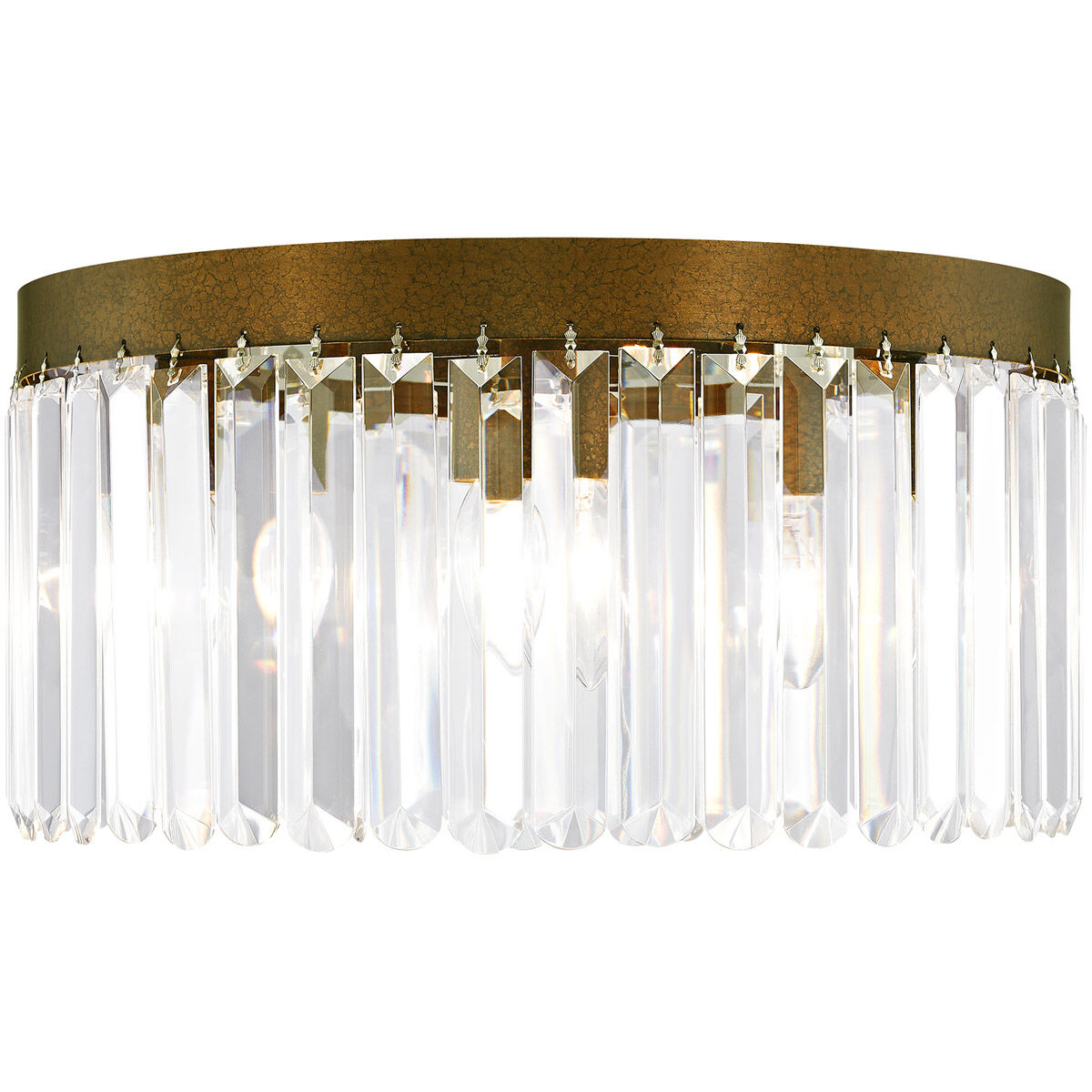 Ashton 5 Light 16 inch Hand Painted Palacial Bronze Flush Mount Ceiling Light