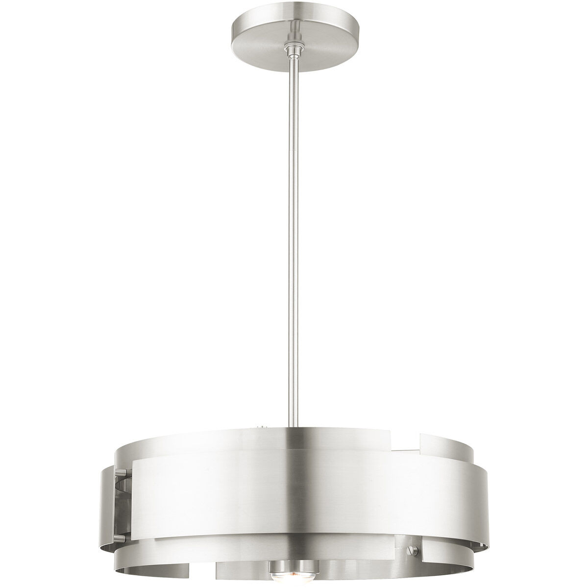 Varick 5 Light 22 inch Brushed Nickel Pendant Chandelier Ceiling Light
