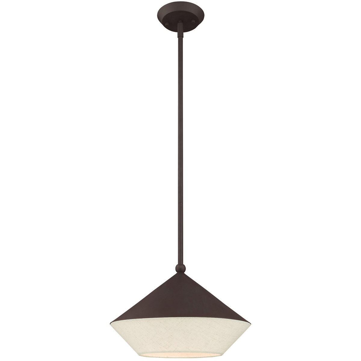 Stockholm 1 Light 13 inch Bronze Mini Pendant Ceiling Light