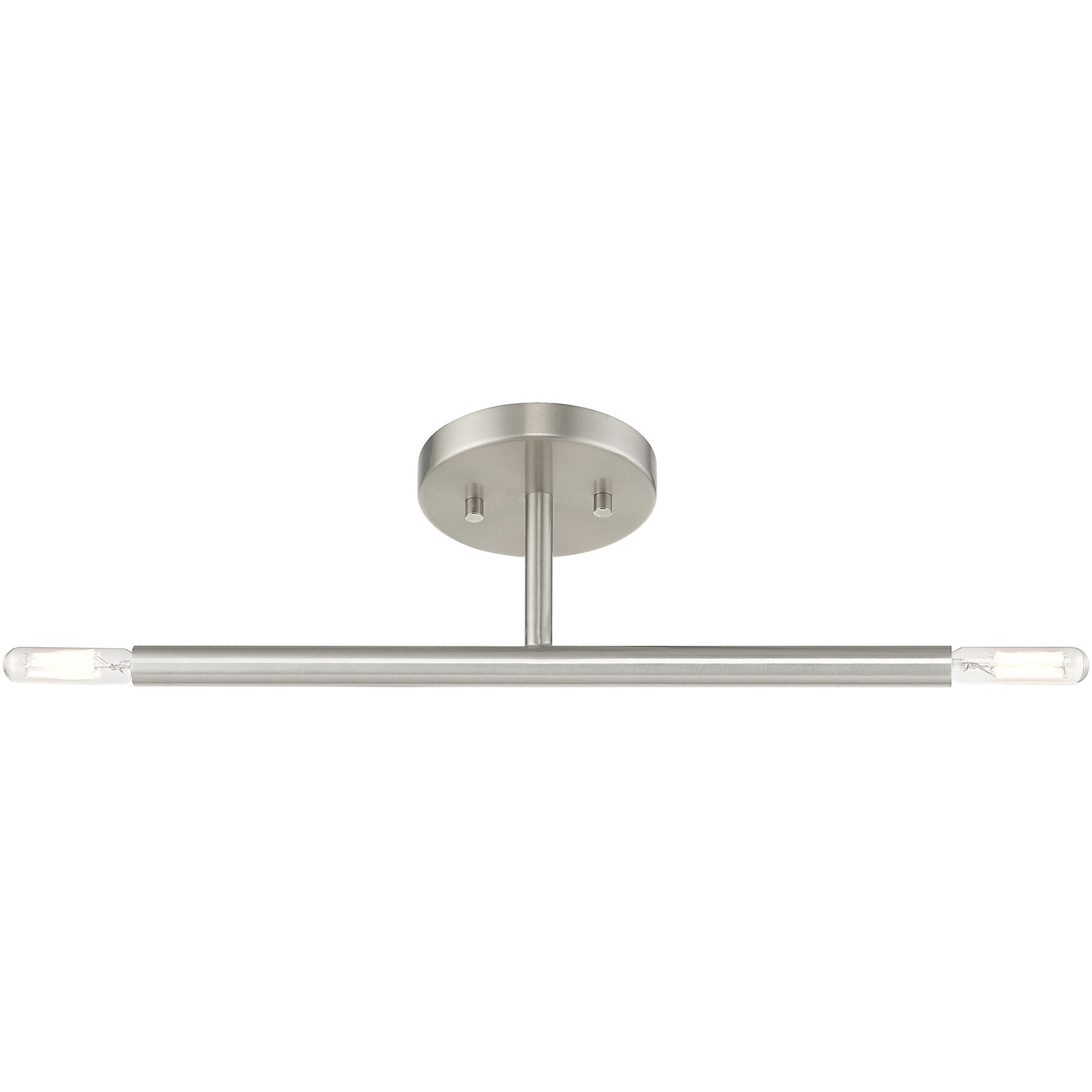Copenhagen 2 Light 5.13 inch Brushed Nickel Semi-Flush Ceiling Light