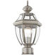 Monterey 1 Light 17 inch Brushed Nickel Outdoor Post Top Lantern